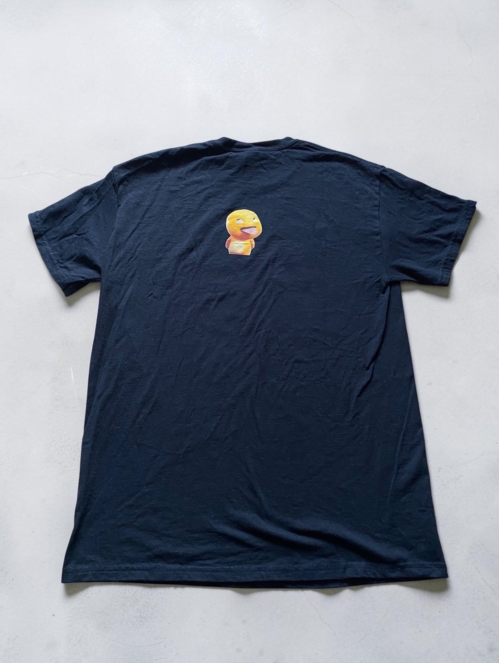 Mens T-shirt Short Sleeve Size M Heavyweight Cotton Black Print Graphic Indie - Picture 6 of 6